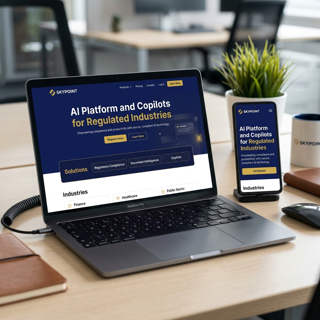 Transforming Regulated Industries: How SkyPoint Leveraged AI Integration with LOC Technologies mockup